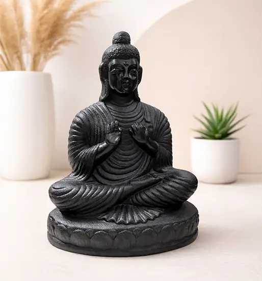 Stone finish buddha statue